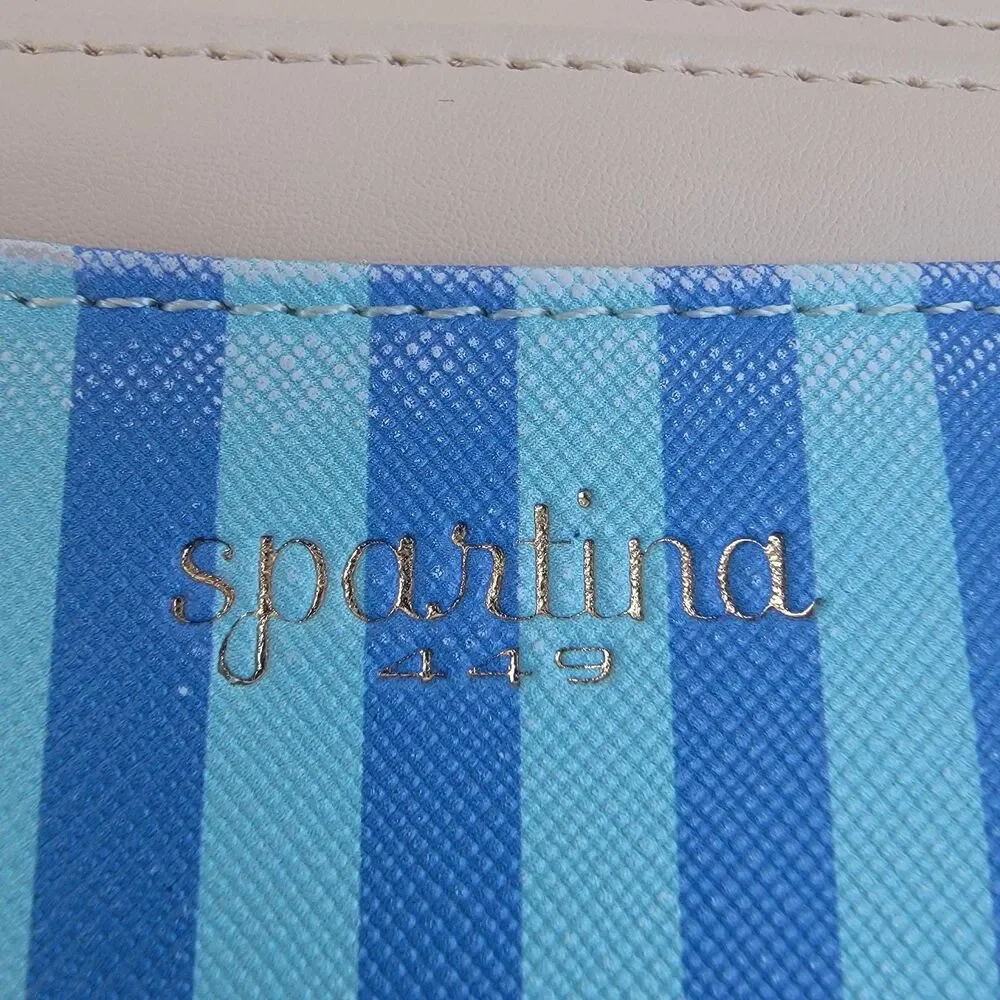 Spartina 449 overboard striped slimcard coin purse wristlet